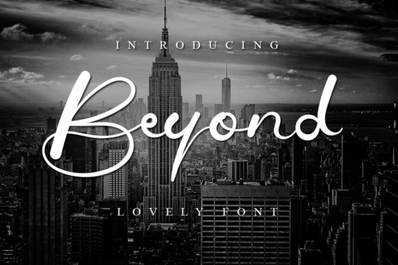 Beyond: A Handwritten Font for Elegant Designs