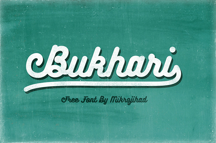 Bukhari Script: A Bold Monoline Font for Modern Designs