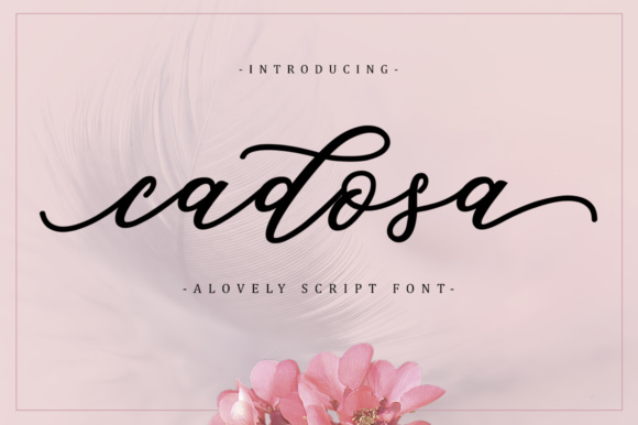 Cadosa Font: Elegant Modern Calligraphy for Designers