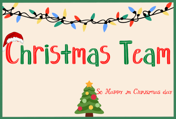 Christmas Team: A Fun Handwritten Font for Any Project