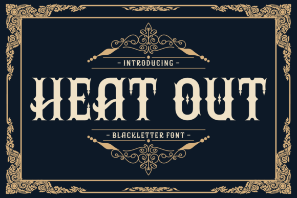 Discover the Bold Charm of Heat out Font