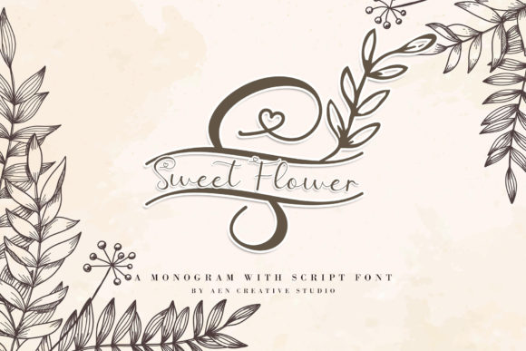 Discover the Sweet Flower Monogram Font