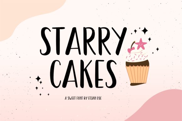 Discovering the Whimsical Charm of Starry Cakes Typography