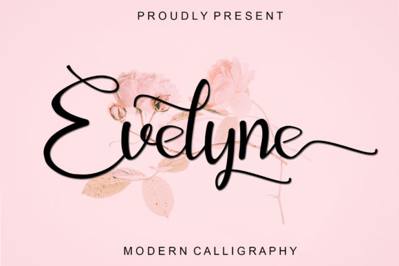 Evelyne: A Modern Script Font for Sweet Designs