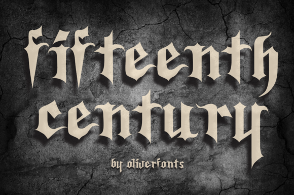 Fifteenth Century: A Bold Blackletter Font for Authentic Designs