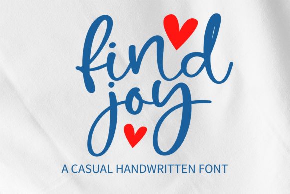 Find Joy: A Sweet Handwritten Font for Creative Projects