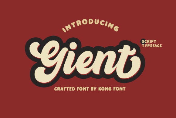 Gient: A Modern Handwritten Font for Creative Projects