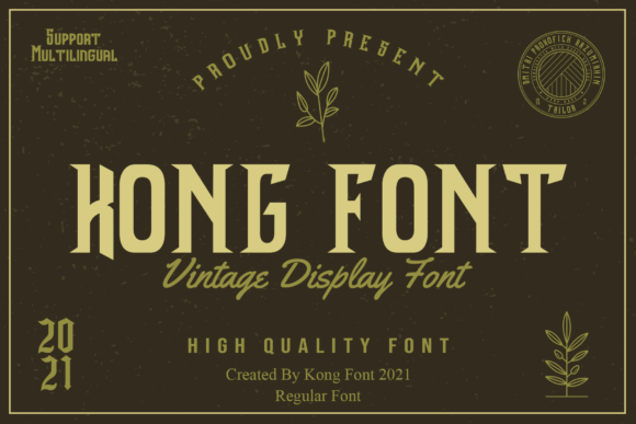 Kong Font: Bold Vintage Style for Modern Designs