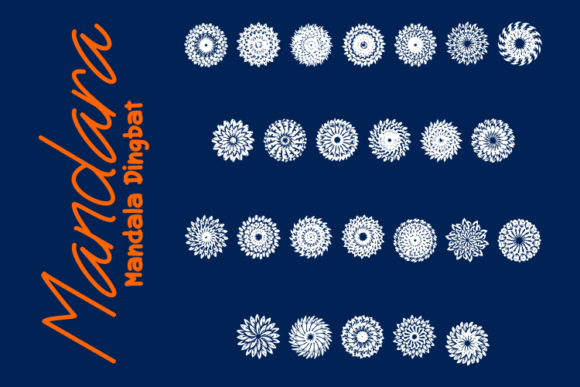 Mandara: Handmade Dingbats for Artistic Creations