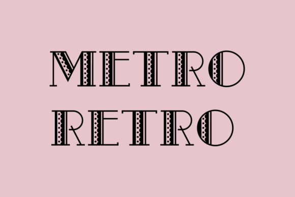 Metro Retro: A Fun and Cute Decorative Font