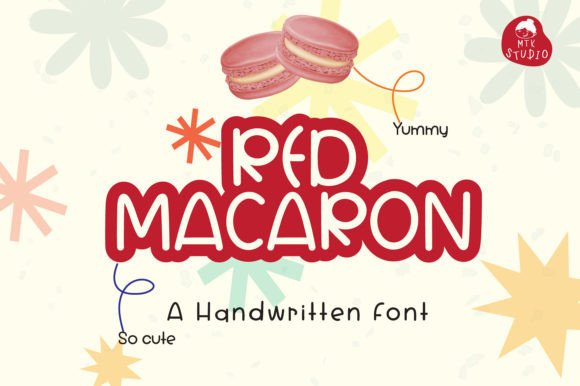 Red Macaron Font: A Sweet Handwritten Typeface for Creatives