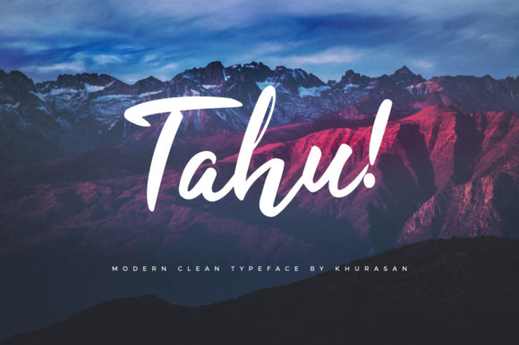 Tahu Font: Bold, Modern Handwriting for Your Designs