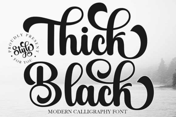 Thick Black: A Font of Softness and Elegance